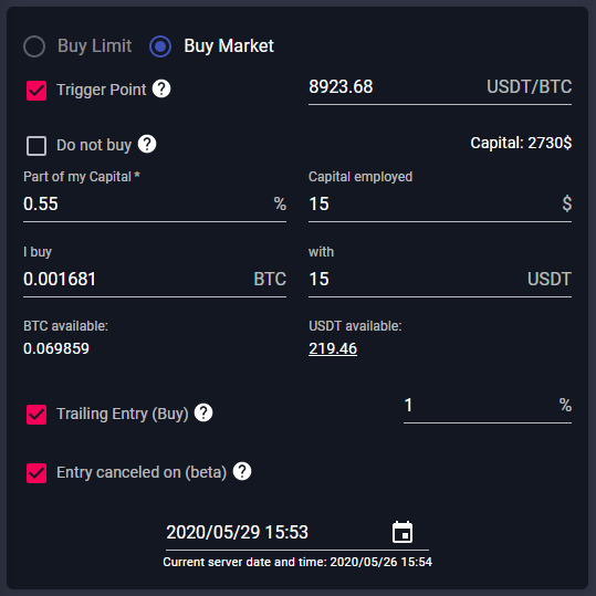 smart trading entry