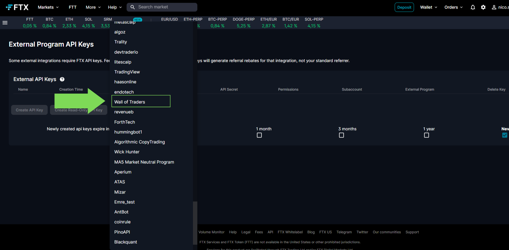 Ftx Volume Monitor