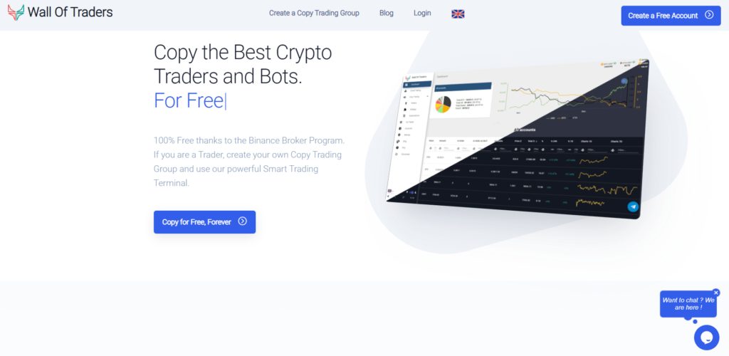 Robot Trading Binance : Le copy trading avec Wall Of Traders